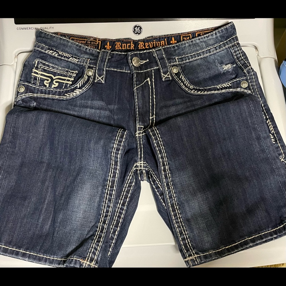 Mens Rock Revival Jeans Size 34